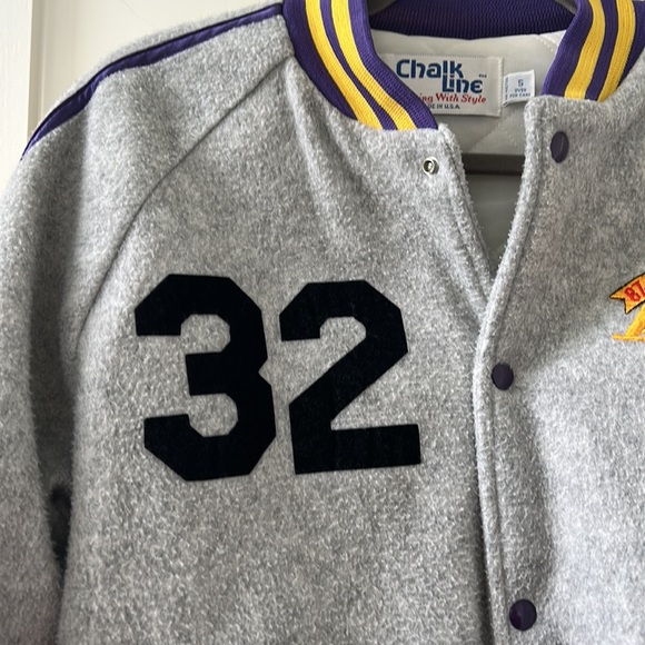 Vintage ChalkLine Lakers Varsity Jacker Magic Johnson #32 - Picture 4 of 6